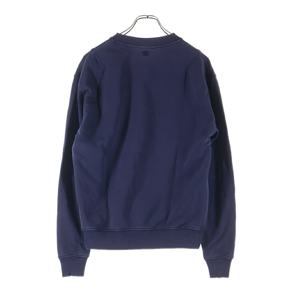 AMI Alexandre Mattiussi(アミアレクサンドルマテュッシ) Sweatshirt ハートロゴ刺繍 クルーネックスウェットトレーナー ネイビー E21HJ007.730
