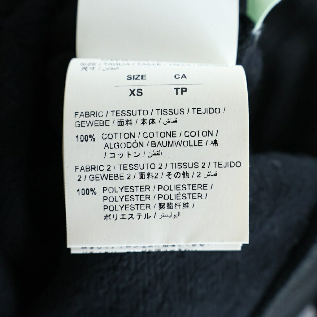 OFF-WHITE(オフホワイト) 18AW Sweatshirt ジップデザイン クルーネックスウェットトレーナー ブラック OWBA041E18003085
