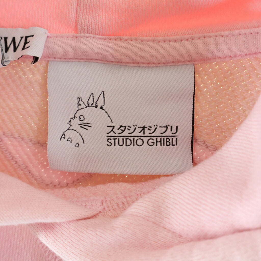 LOEWE(ロエベ) My Neighbor Totoro Hoodie となりのトトロ プルオーバースウェットパーカー フーディー ピンク S848Y25X04