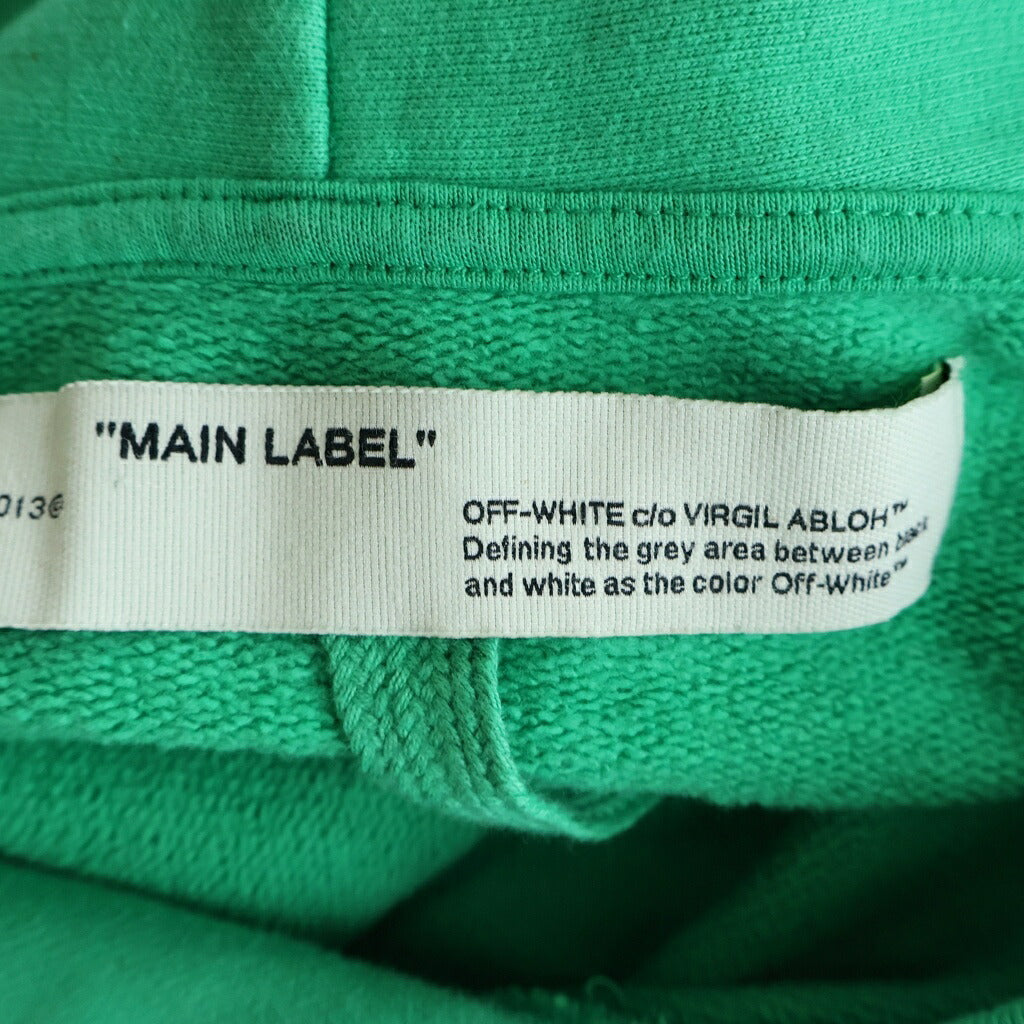 OFF-WHITE(オフホワイト) 20SS Fence Arrows Hoodie フェンス プルオーバースウェットパーカー フーディー グリーン OMBB034S20E30002