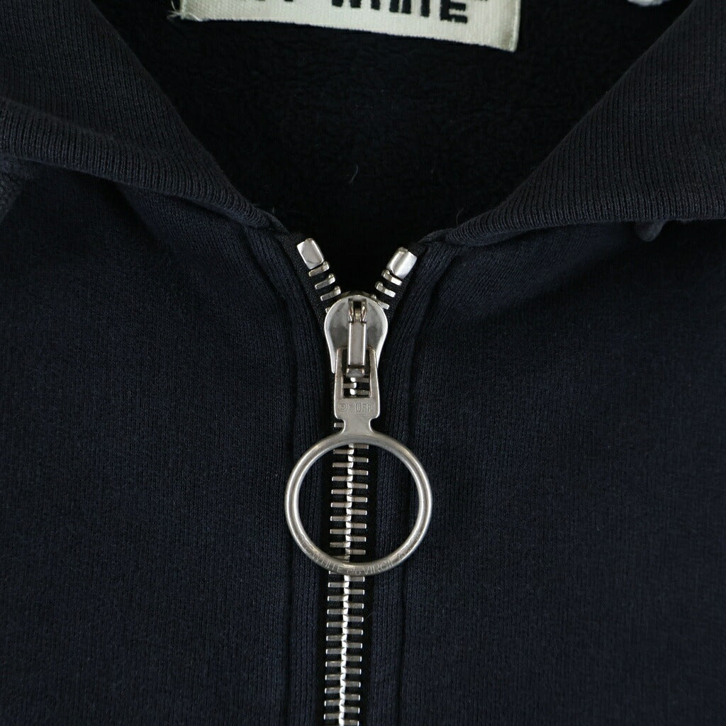OFF-WHITE(オフホワイト) 16AW Zip Up Hoodie ロゴパッチ ジップアップスウェットパーカー フーディー ブラック