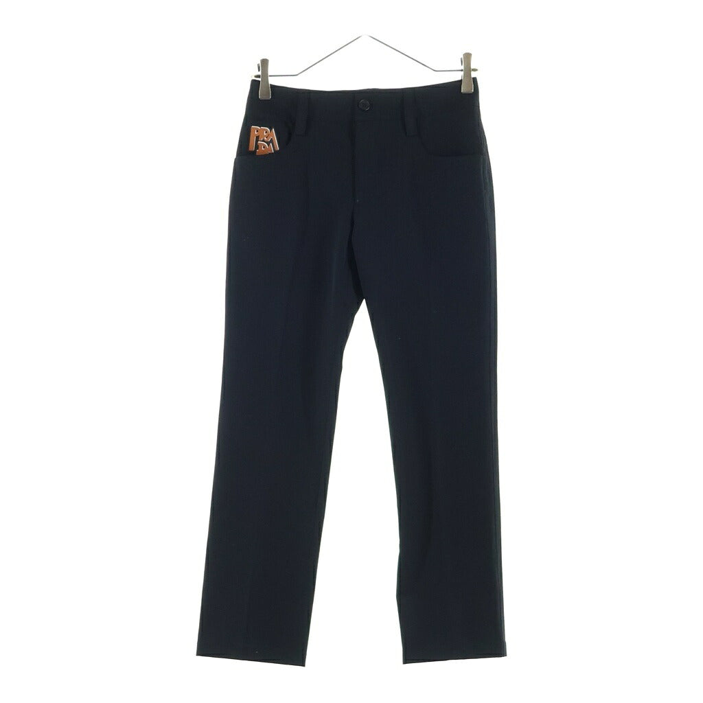 PRADA(プラダ) Nylon Pants ラバーロゴ ナイロンテーパードパンツ ブラック レディース 22H784