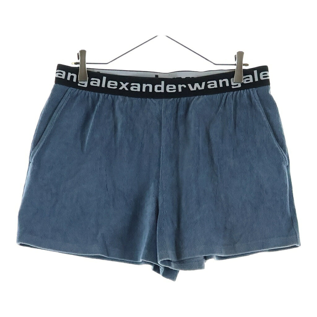 ALEXANDER WANG(アレキサンダーワン) Corduroy Pants コーデュロイハーフパンツ ショーツ ネイビー レディース
