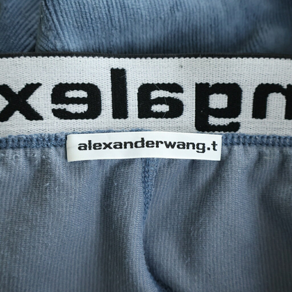 ALEXANDER WANG(アレキサンダーワン) Corduroy Pants コーデュロイハーフパンツ ショーツ ネイビー レディース