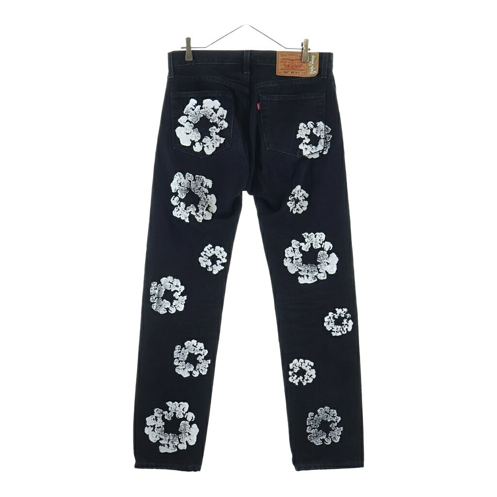 DENIM TEARS(デニムティアーズ) Levi's 501 Denim Pants リーバイス 花柄デニムパンツ ブラック PC9-A1592-0003
