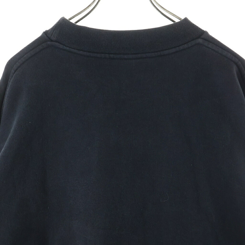 VETEMENTS(ヴェトモン) 18AW Baseball Logo Embroidered Sweatshirt ベースボールロゴ刺繍 クルーネックスウェットトレーナー ブラック MAH18TR31