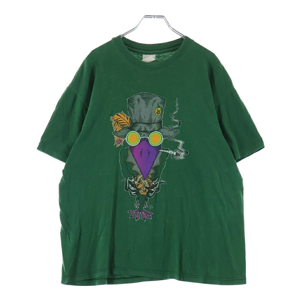VINTAGE(ヴィンテージ) 90S BLACK CROWES 1994 ザ・ブラック・クロウズ 両面プリント バンド クルーネック半袖Tシャツ グリーン