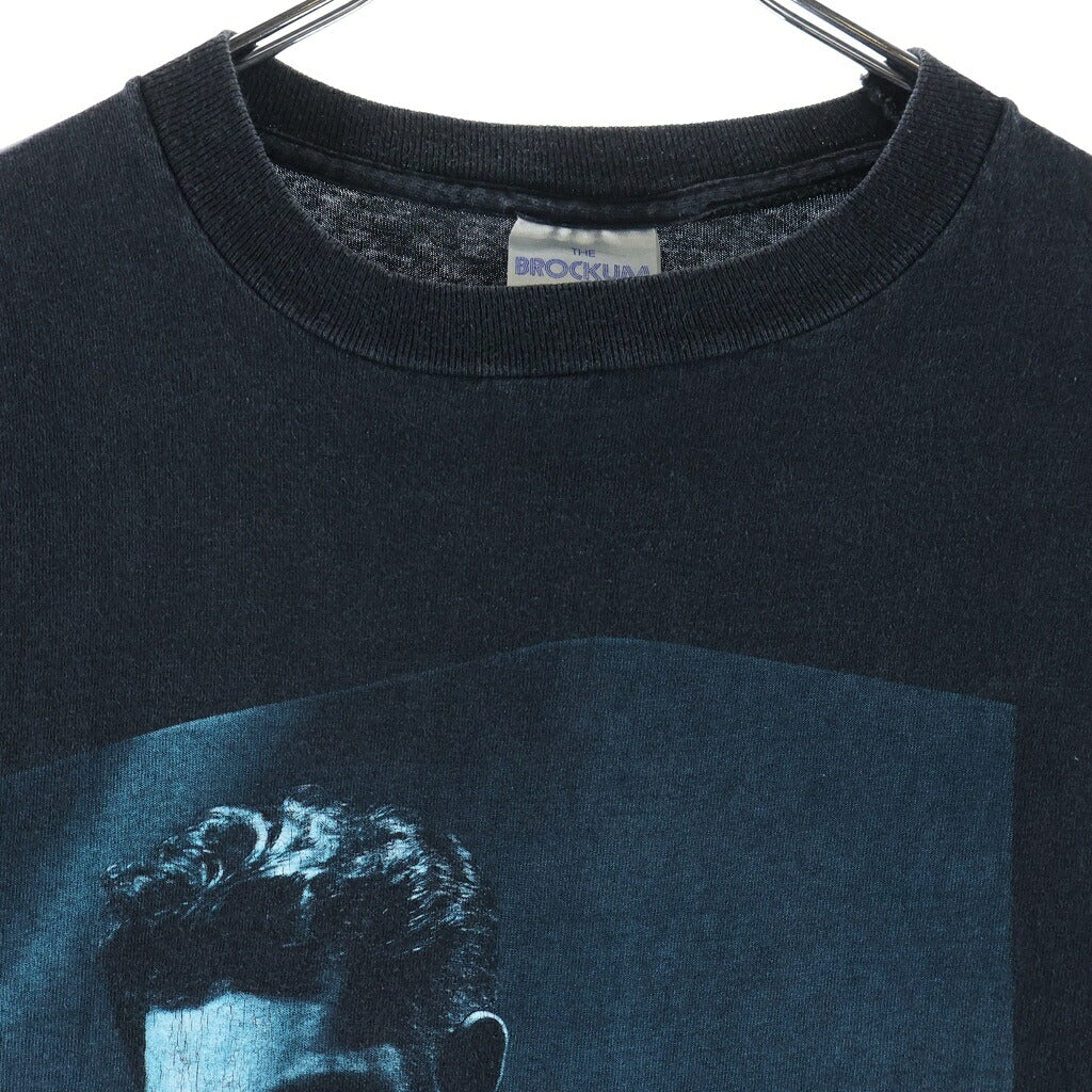 VINTAGE(ヴィンテージ) 90S HARRY CONNICK JR BLUE RED LIGHT 1991 ハリーコニックジュニア レッドライト・ブルーライト 両面プリント クルーネック半袖Tシャツ カットソー ブラック