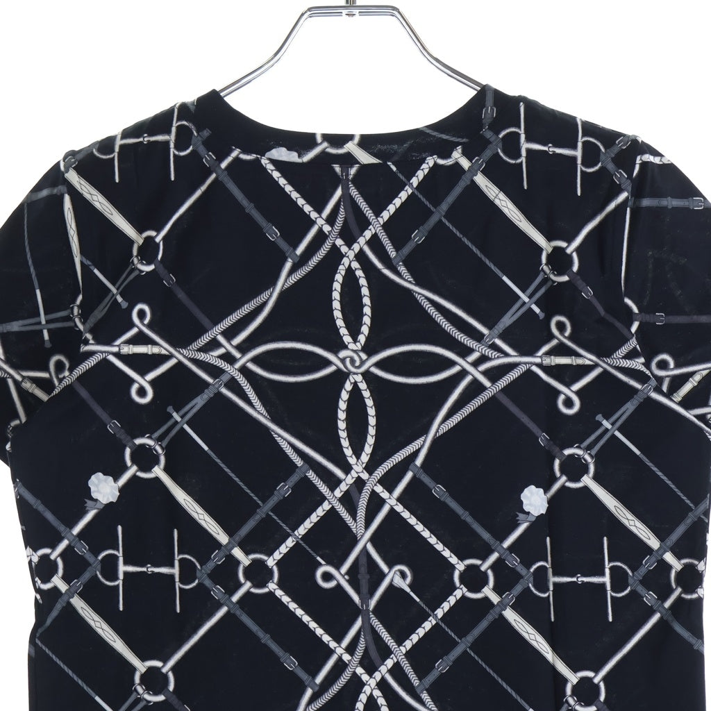 HERMES(エルメス) 21SS PARCOURS SANS FAUTE 半袖Tシャツ クルーネックカットソー ブラック レディース