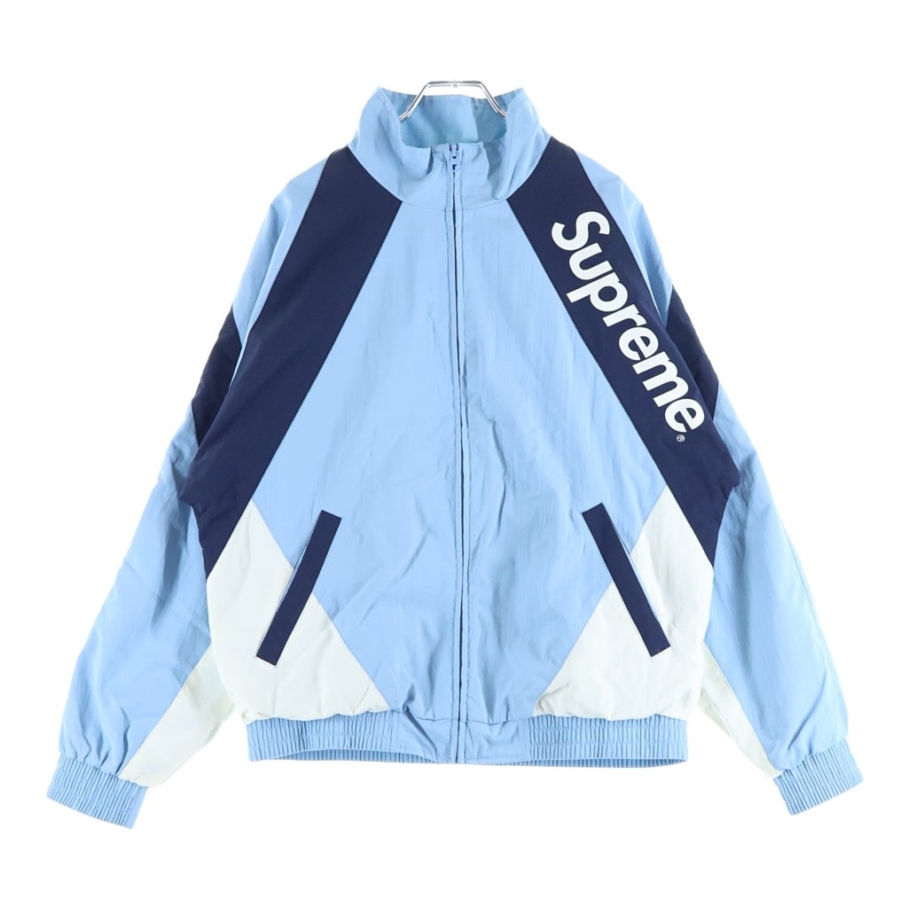 SUPREME(シュプリーム) 20SS Paneled Track Jacket パネルド ロゴプリント ナイロントラックジャケット ブルー