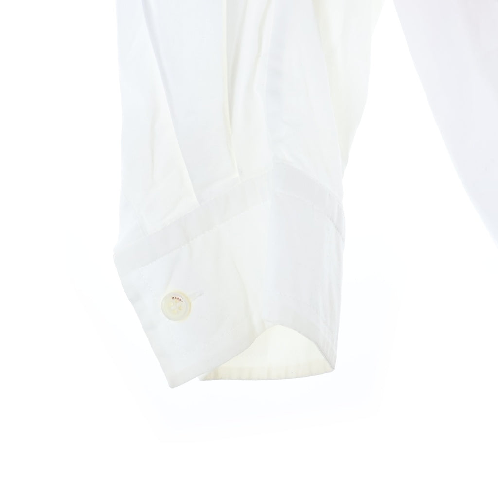 MARNI(マルニ) 25SS Cotton Poplin Shirt コットン 長袖シャツ ホワイト レディース CAMA0610UD