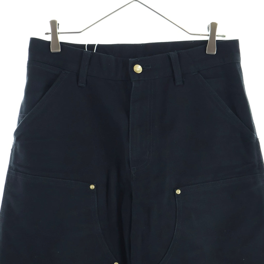 CARHARTT(カーハート) Double Knee Pant ロゴパッチ ジップフライ ダブルニー デニムパンツ ブラック IO31501-26FP