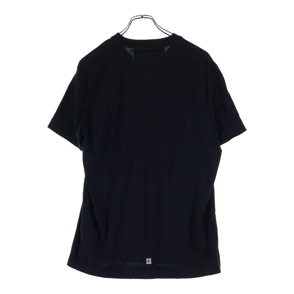 GIVENCHY(ジバンシィ) フロントロゴプリント 半袖Tシャツ カットソー コットン ブラック BM716G3YAC