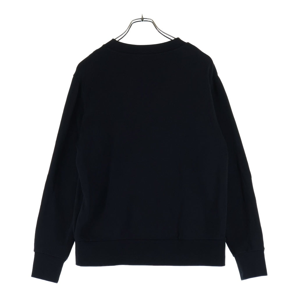 MONCLER(モンクレール) MAGLIA GIROCOLLO マリア ジロコッロ フロント ラインストーンロゴ クルーメックスウェット ブラック H20938G00022 809LC