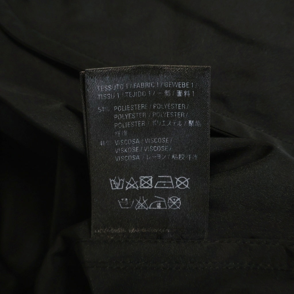 BALENCIAGA(バレンシアガ) 19AW バックロゴ ハイネック ポリエステル×レーヨン ジャケット ウインドブレーカー ブルゾン アウター #36 ブラック 556168 TYD36