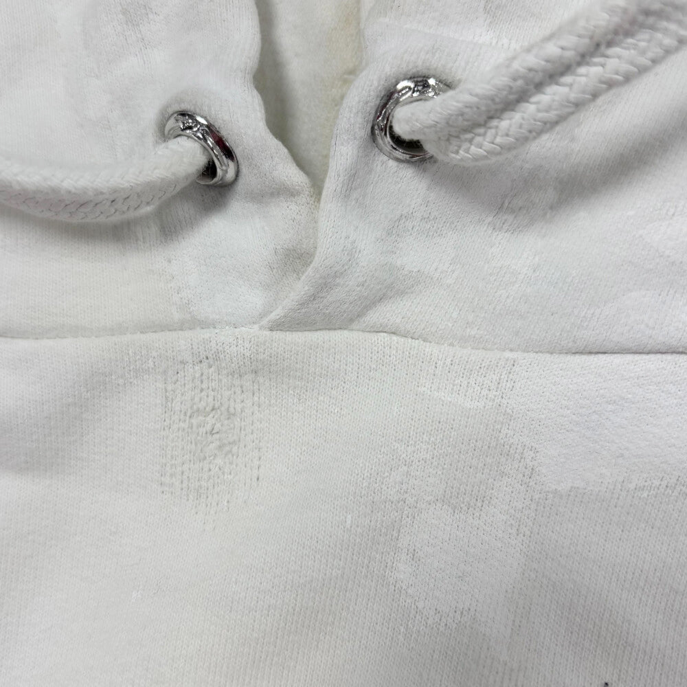 CHROME HEARTS(クロムハーツ) SWTSHRT PLVR 袖英字プリントプルオーバーパーカー ホワイト