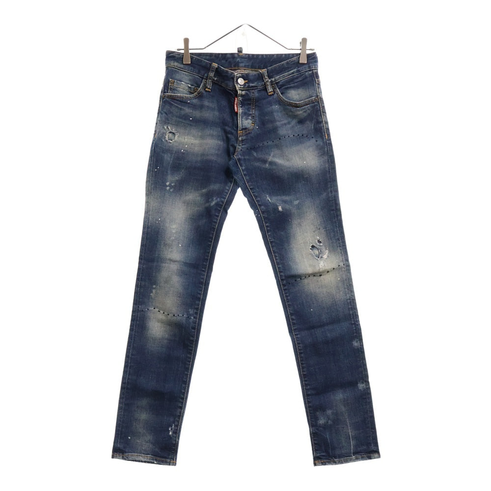 DSQUARED2(ディースクエアード) ダメージ加工ウォッシュデニムパンツ 42 S71LA0964
