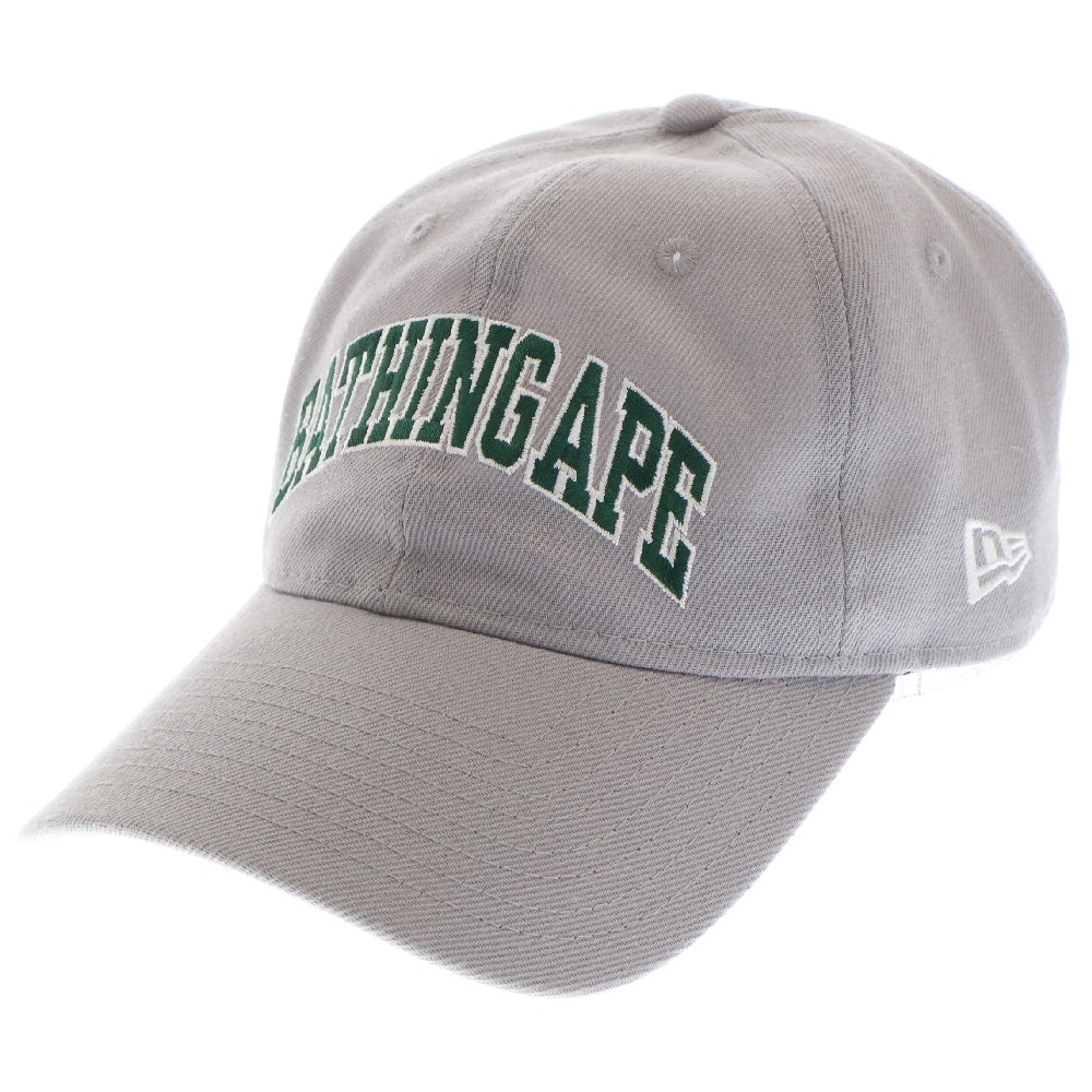 A BATHING APE(アベイシングエイプ) ×NEW ERA 9Twenty 刺繍ロゴベースボールキャップ グレー 9Twenty