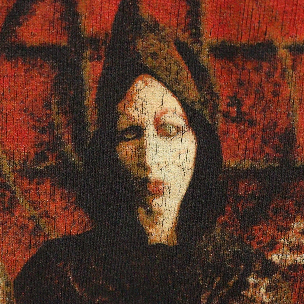 VINTAGE(ヴィンテージ) 00's MARILYN MANSON HIEROPHANT TAROT CARD TEE ALSTYLE マリリンマンソン タロット プリント半袖Tシャツ ブラック