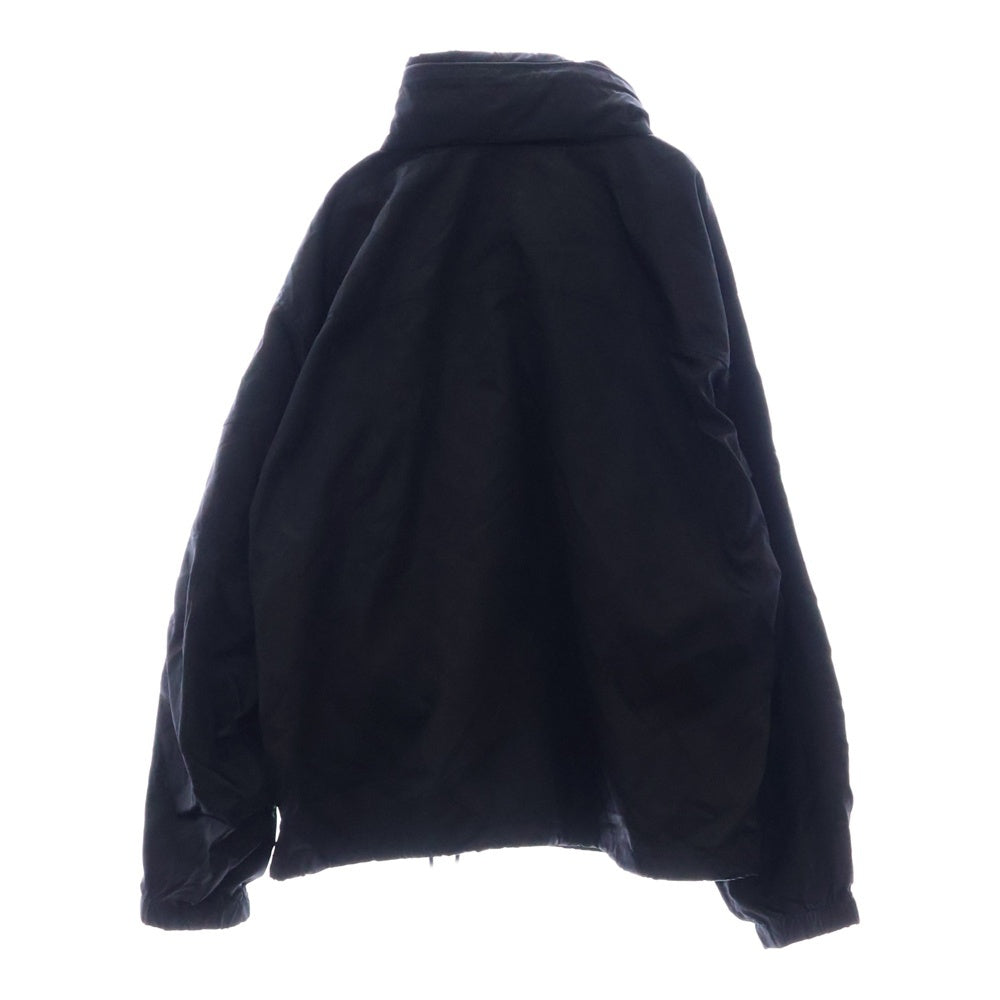 ALEXANDER WANG(アレキサンダーワン) 総柄ロゴ ナイロンハーフジップアップ ブルゾン ブラック UWC123202