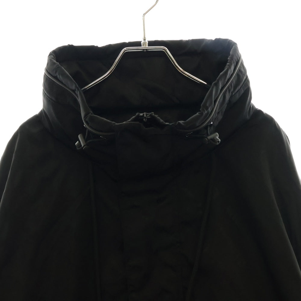 ALEXANDER WANG(アレキサンダーワン) 総柄ロゴ ナイロンハーフジップアップ ブルゾン ブラック UWC123202