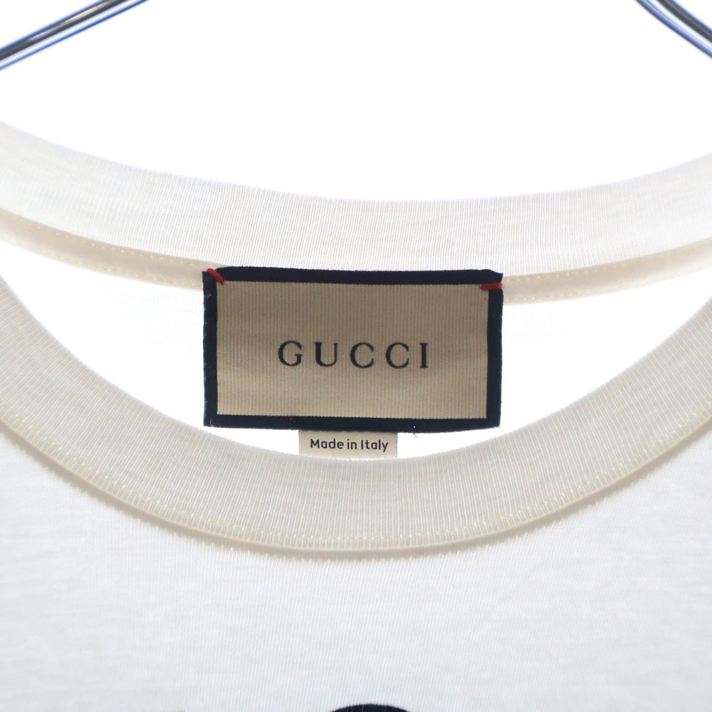 GUCCI(グッチ) FIRENZE 1921 Print Tee フィレンツェ ロゴプリント 半袖Tシャツ カットソー ホワイト 616036 XJD7T