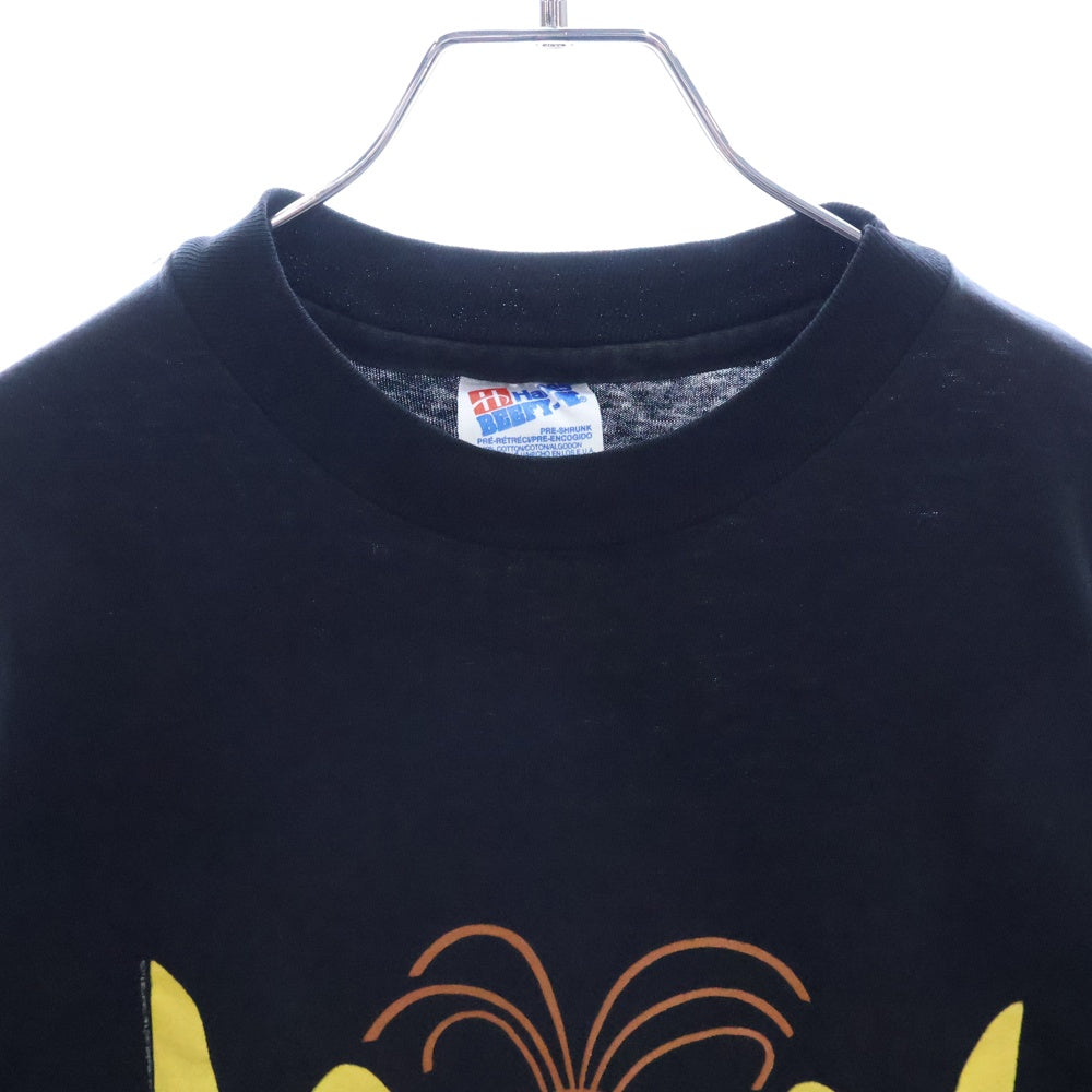 VINTAGE(ヴィンテージ) 90's TACO BELL GREETINGS TACO LOVERS HANES タコベル プリント半袖Tシャツ カットソー ブラック