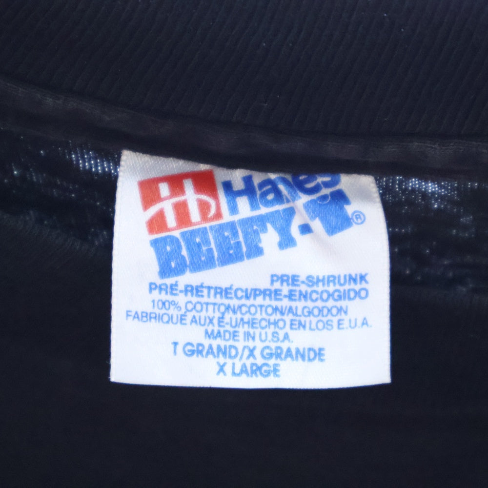 VINTAGE(ヴィンテージ) 90's TACO BELL GREETINGS TACO LOVERS HANES タコベル プリント半袖Tシャツ カットソー ブラック