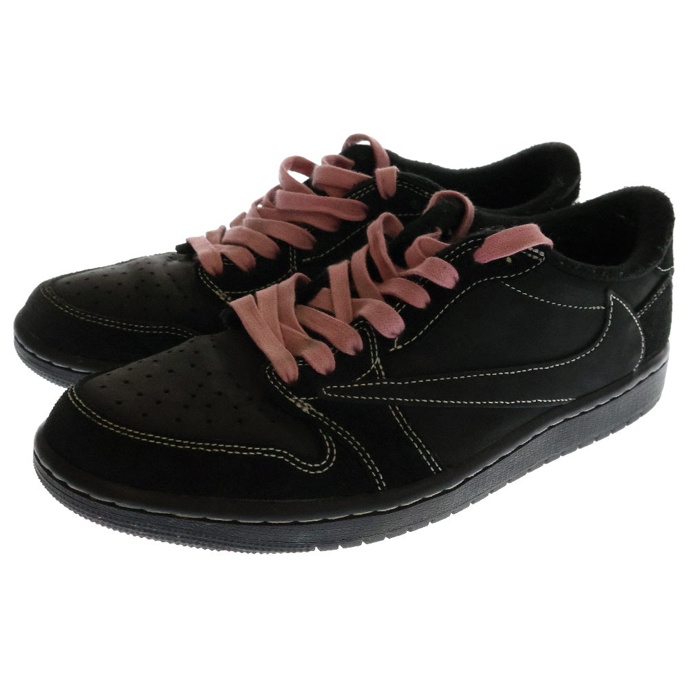 NIKE(ナイキ) ×TRAVIS SCOTT AIR JORDAN 1 LOW OG SP BLACK PHANTOM DM7866-001 トラヴィススコット エアジョーダン1 ブラックファントム ローカットスニーカー US8.5/26.5cm