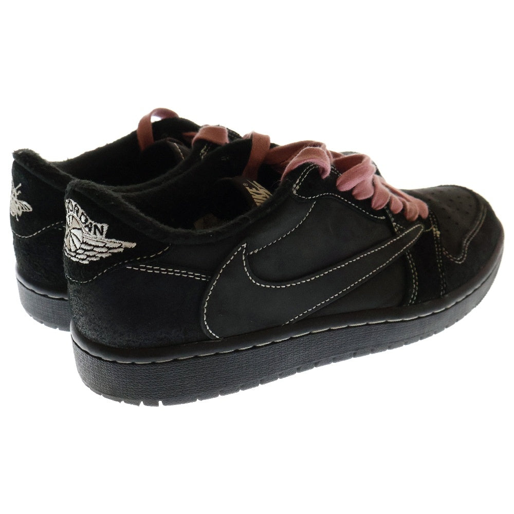 NIKE(ナイキ) ×TRAVIS SCOTT AIR JORDAN 1 LOW OG SP BLACK PHANTOM DM7866-001 トラヴィススコット エアジョーダン1 ブラックファントム ローカットスニーカー US8.5/26.5cm