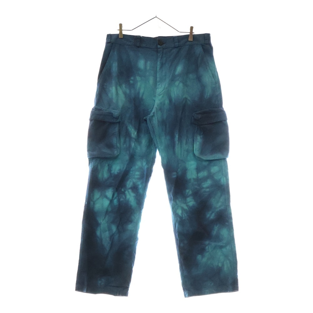 OFF-WHITE(オフホワイト) 22SS PANTALONE TIE DYE CONTOUR CARGO パンタローネ タイダイ コントゥール カーゴパンツ ブルー OMCF032S22FAB001