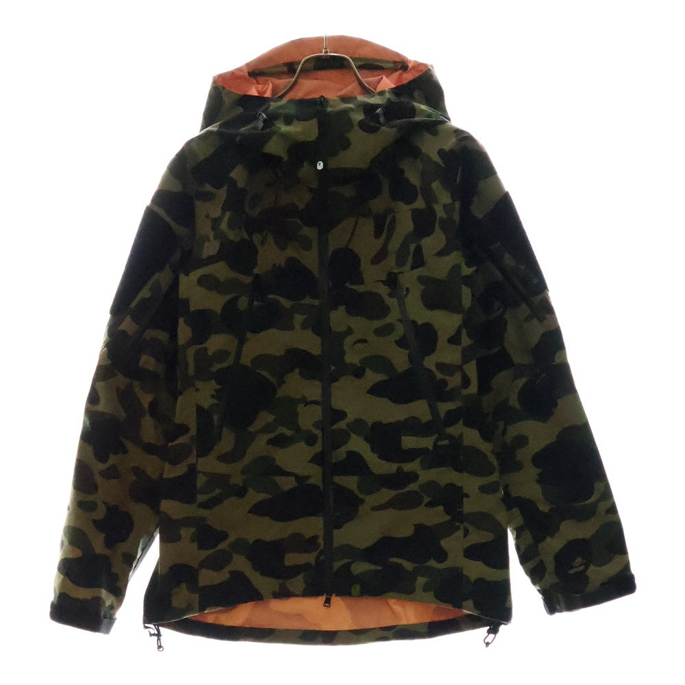 A BATHING APE(アベイシングエイプ) カモフラ柄 マウンテンジャケット ナイロン カーキ