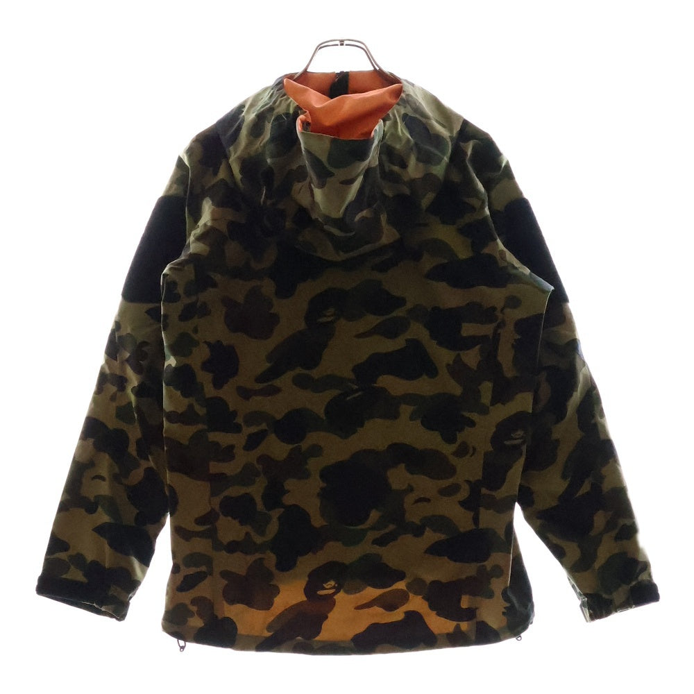 A BATHING APE(アベイシングエイプ) カモフラ柄 マウンテンジャケット ナイロン カーキ