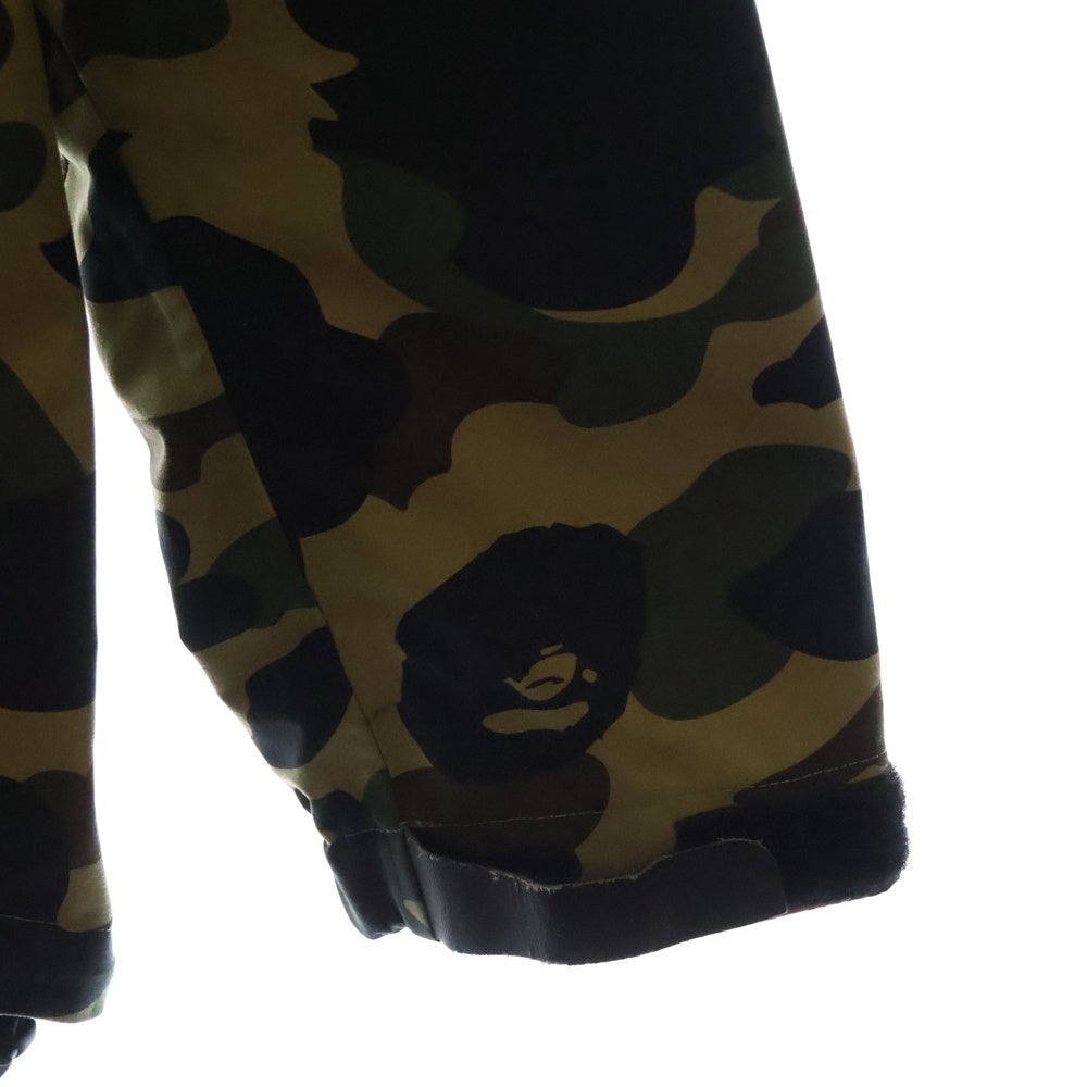 A BATHING APE(アベイシングエイプ) カモフラ柄 マウンテンジャケット ナイロン カーキ