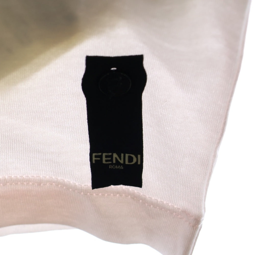 FENDI(フェンディ) Fロゴパッチ 半袖Tシャツ カットソー クリーム FY1217 APMC