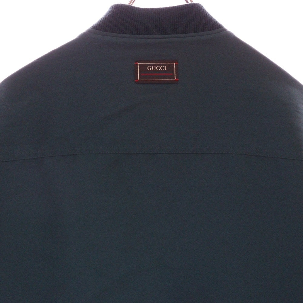 GUCCI(グッチ) 22AW キルティングサテンリバーシブルブルゾン アウター グリーン/オレンジ 698717 Z8A1X