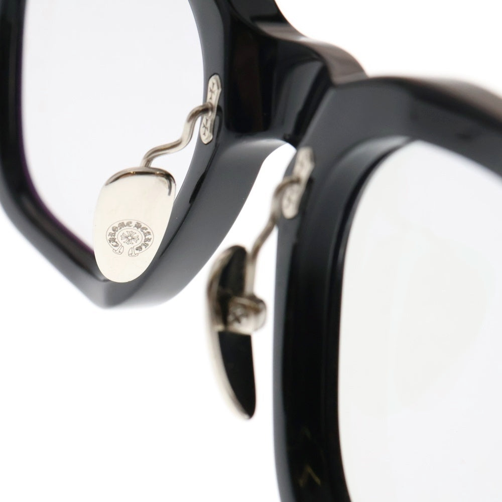 CHROME HEARTS(クロムハーツ) CUMPTION-A ウェリントン型 サングラス メガネ アイウェア ブラック/シルバー