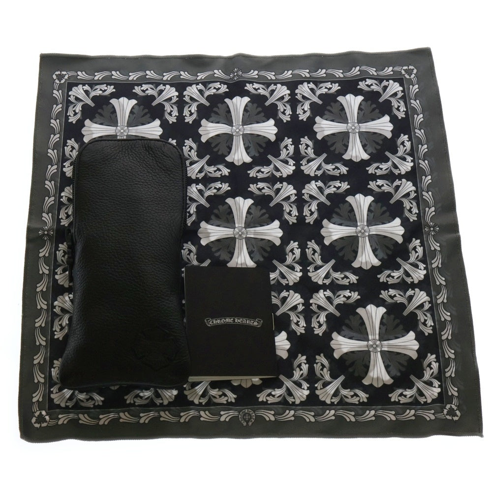 CHROME HEARTS(クロムハーツ) CUMPTION-A ウェリントン型 サングラス メガネ アイウェア ブラック/シルバー