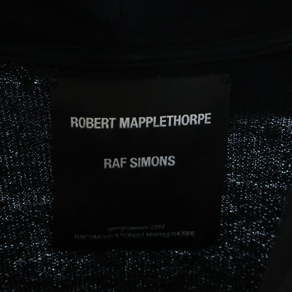 RAF SIMONS(ラフシモンズ) 17SS ×ROBER TMAPPLETHORPE ロバート メイプルソープ ブラック プルオーバーフーディ 171.175D