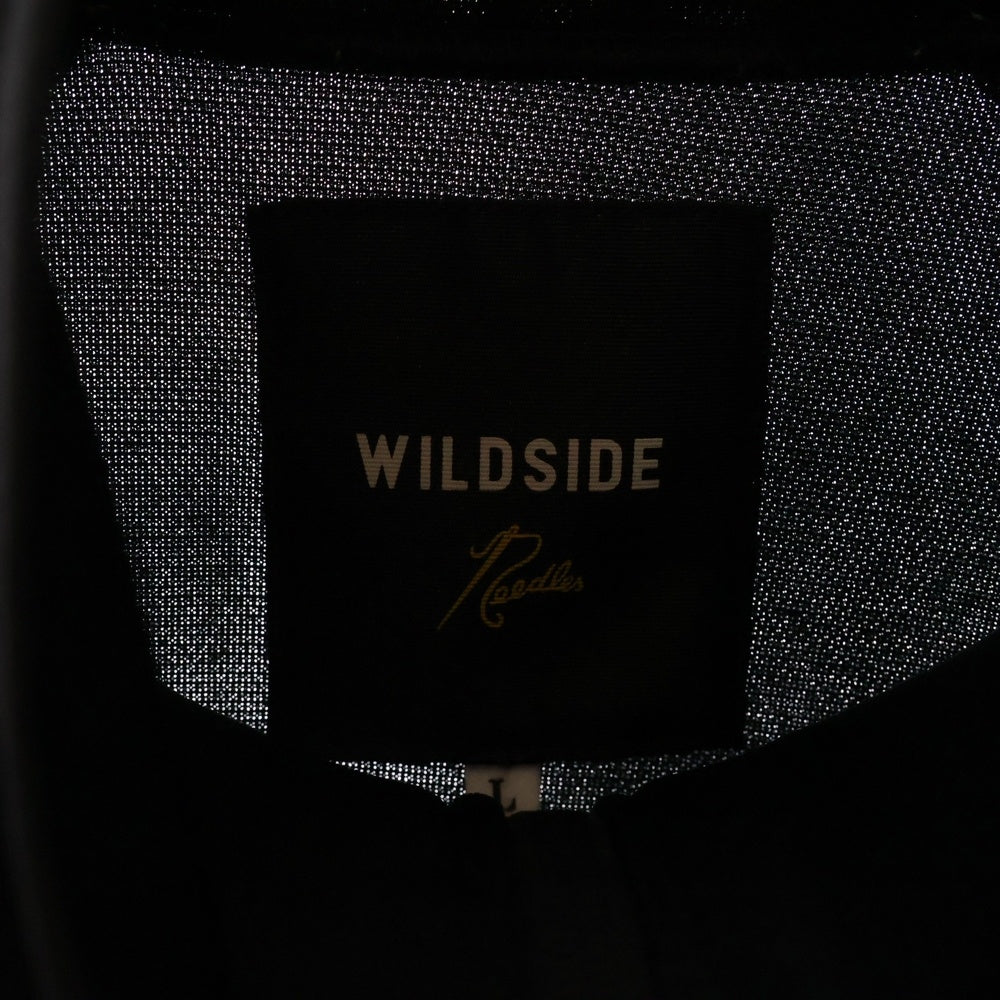 Needles(ニードルス) ×WILDSIDE TRACK JACKET POLY SMOOTH ワイルドサイド トラックジャケット ブラック/イエロー OT1742