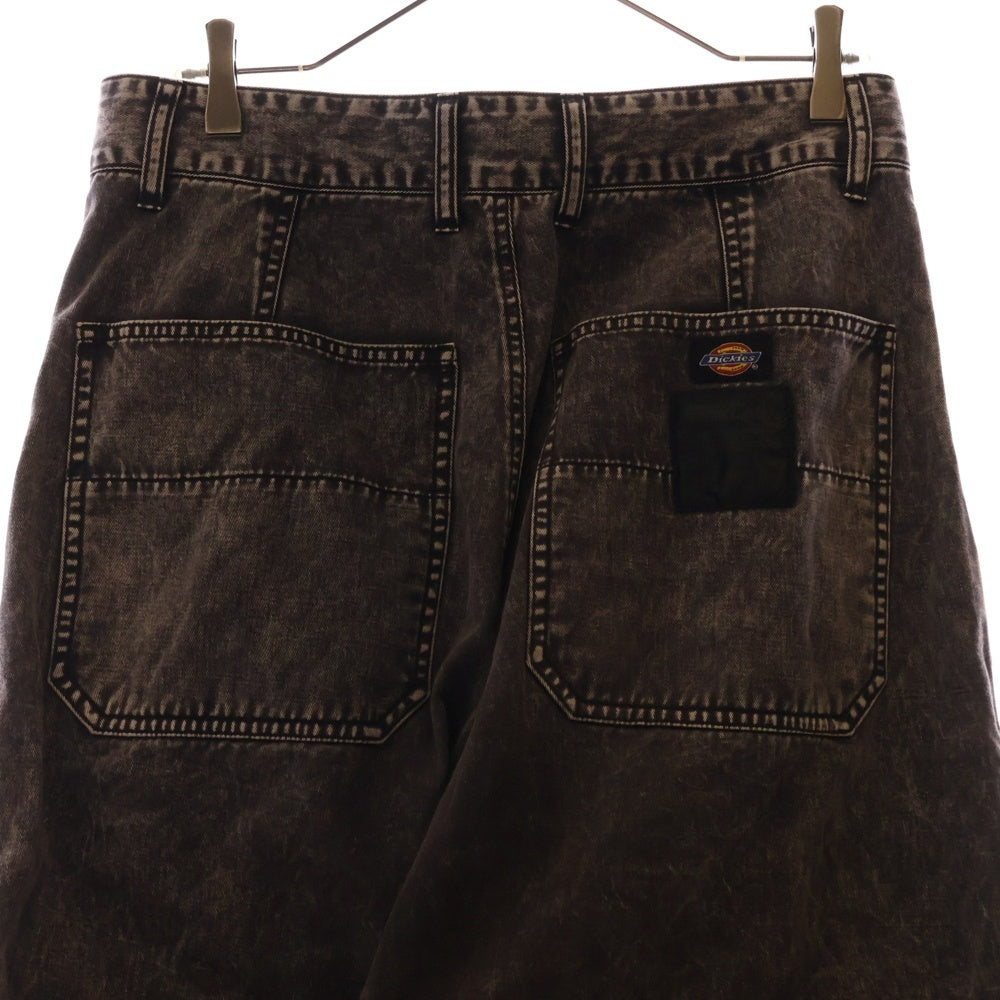 ISAMU KATAYAMA BACKLASH(イサムカタヤマバックラッシュ) DICKIES. ROYAL FLASH別注 ブリーチウォッシュ加工 ダムルニーパンツ デニム グレー D2002-01