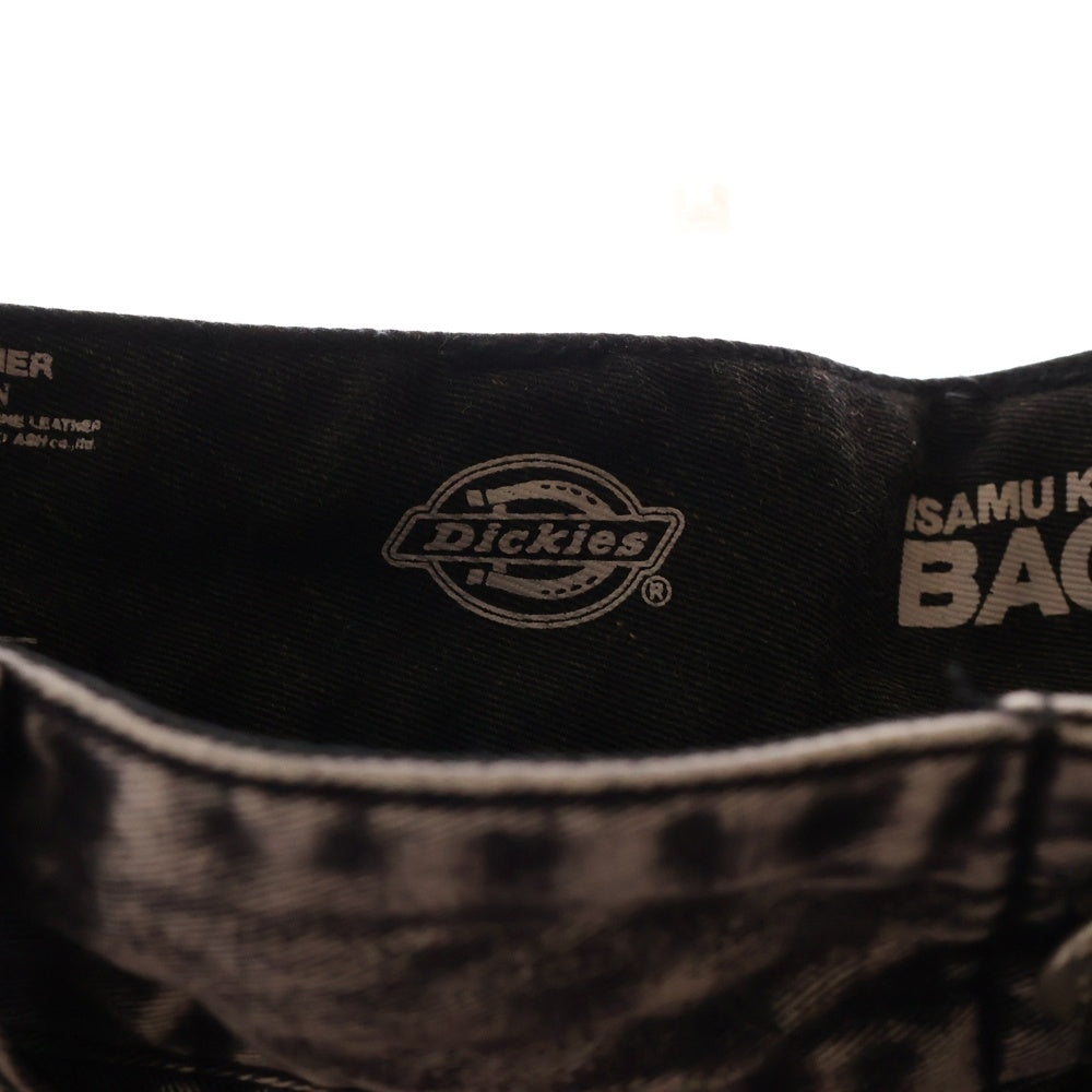 ISAMU KATAYAMA BACKLASH(イサムカタヤマバックラッシュ) DICKIES. ROYAL FLASH別注 ブリーチウォッシュ加工 ダムルニーパンツ デニム グレー D2002-01
