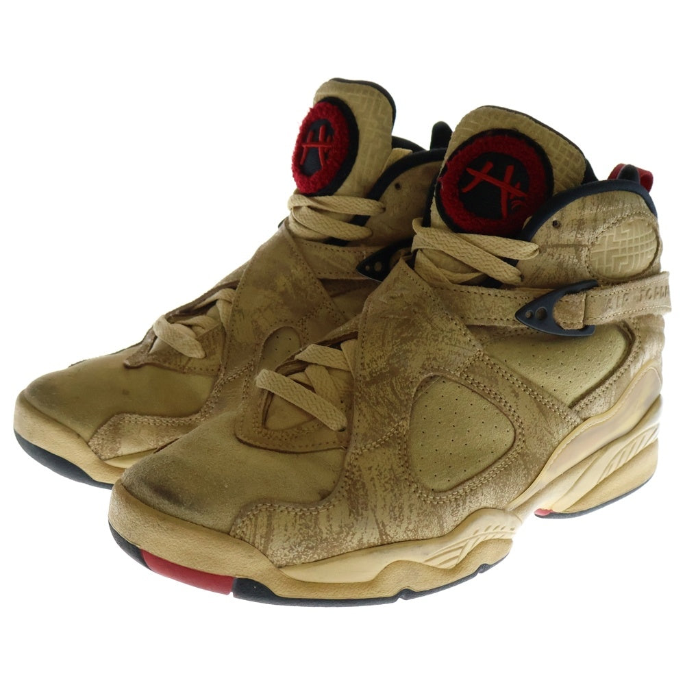 NIKE(ナイキ) ×RUI HACHIMURA AIR JORDAN8 RETRO SE RUI DO2496-700 八村塁 エアジョーダン8 ハイカットスニーカー ベージュ US7/25cm