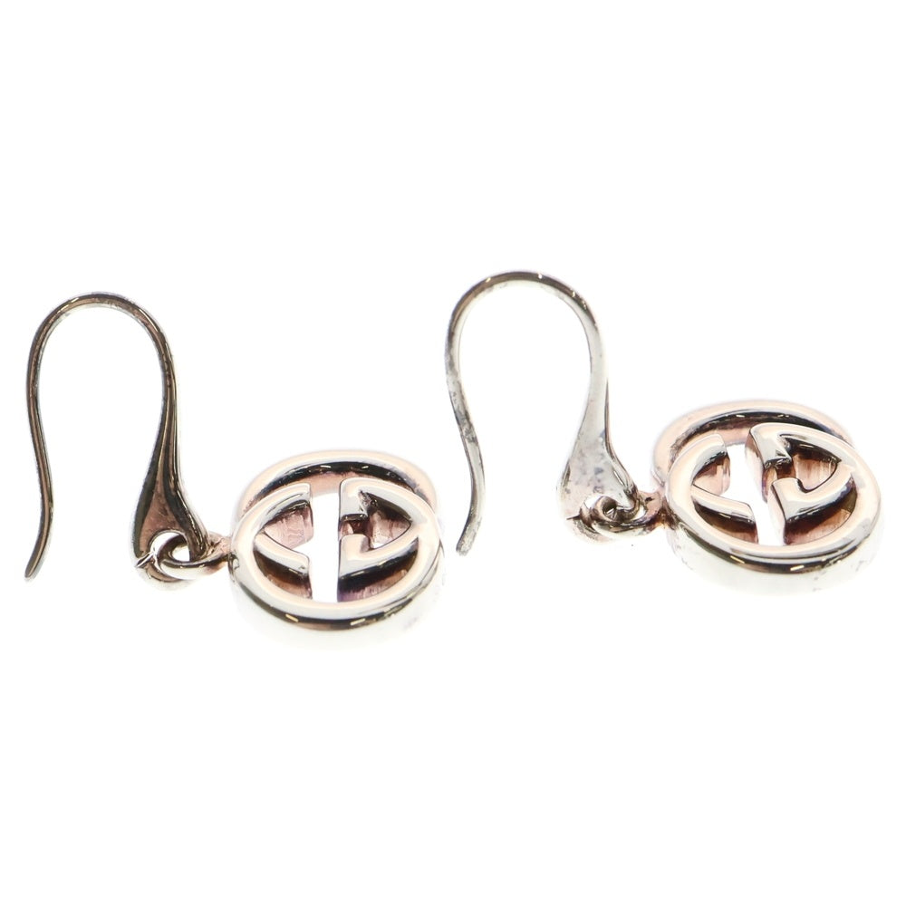 GUCCI(グッチ) インターロッキングG ドロップ ピアス シルバーブリット シルバー