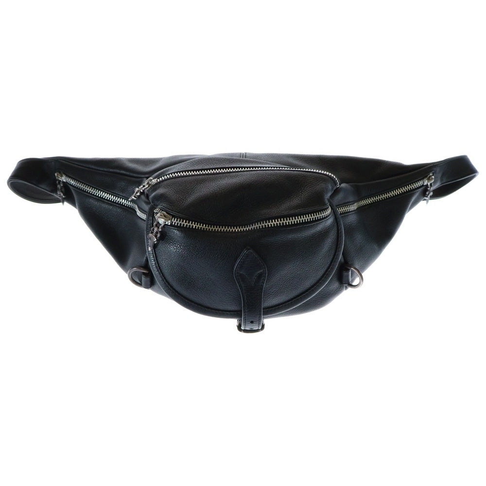 CHROME HEARTS(クロムハーツ) #1 SNAT PACK スナットパック ダガージップ ガンスリンガーベルト レザーウエストバッグ ブラック BCA378