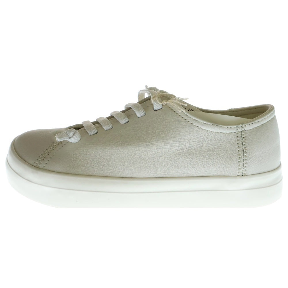 CAMPER(カンペール) ×MUJI Labo ムジラボ レザーローカットスニーカー ホワイト AF05UA5S US8/26cm