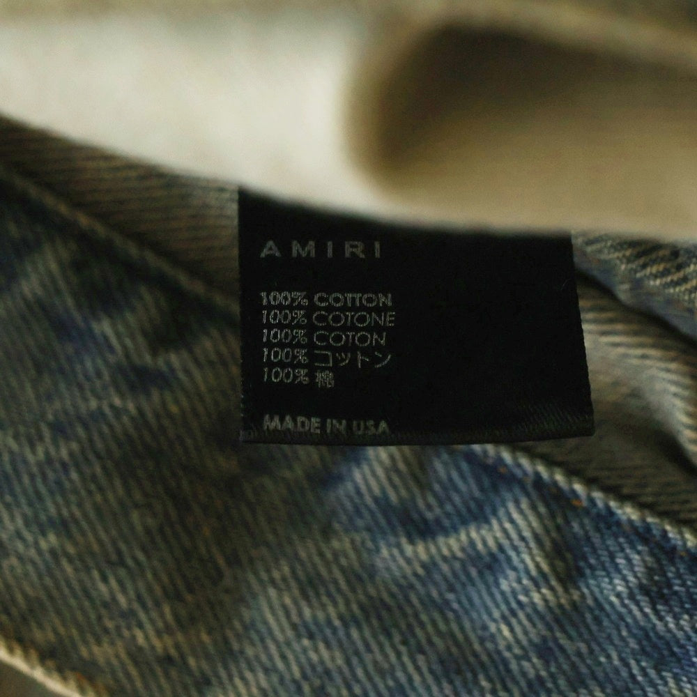 AMIRI(アミリ) Shotgun ダメージ加工 ショットガンストレートデニムパンツ インディゴ