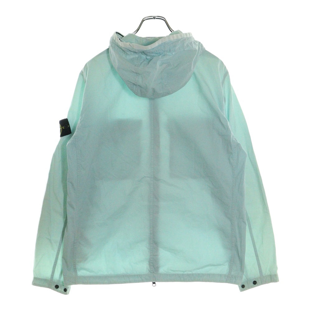 STONE ISLAND(ストーンアイランド) 22SS WAPPEN COTTON HOOD ZIP-UP JACKET ユニセックス ワッペンコットンフードジップアップジャケット ライトブルー 7615122WN V0144