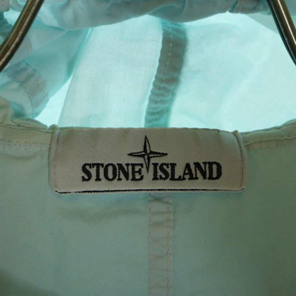 STONE ISLAND(ストーンアイランド) 22SS WAPPEN COTTON HOOD ZIP-UP JACKET ユニセックス ワッペンコットンフードジップアップジャケット ライトブルー 7615122WN V0144