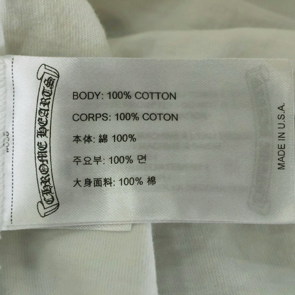 CHROME HEARTS(クロムハーツ) CH LS バックホースシュー 迷彩プリント カモフラ 長袖Tシャツ カットソー ホワイト